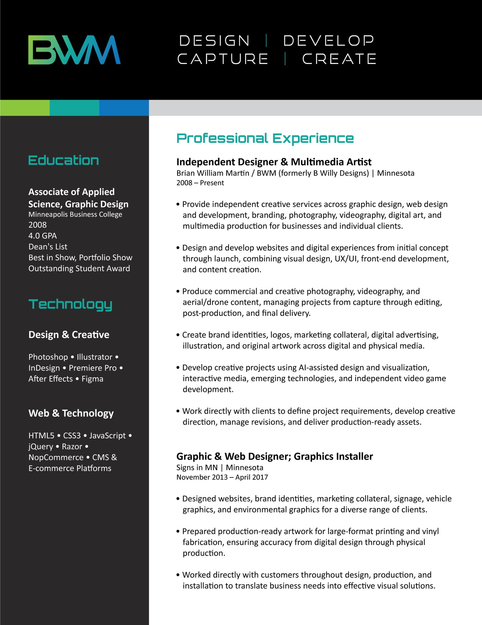 Brian Martin resume, page 2