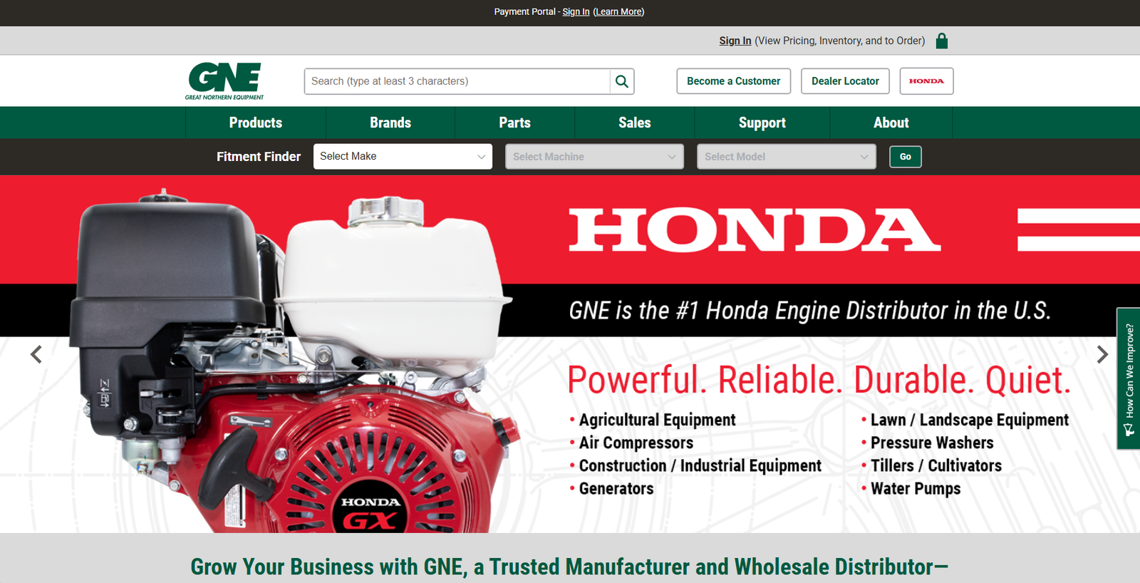 GNE website redesign project